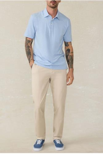 Short-Sleeve Movement Polo Shirt CARDIFF BLUE HEATHER
