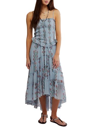 Alejandra Midi Dress SOFT BLUE COMBO