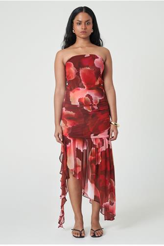 Calais Midi Dress POPPY