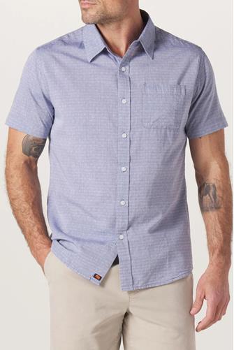 Freshwater Button Up Shirt FADED DENIM DOBBY