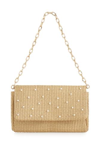 Raffaella Pearl Shoulder Bag NATURAL