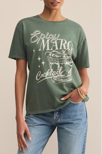 Spicy Marg Boyfriend Tee HUNTER GREEN