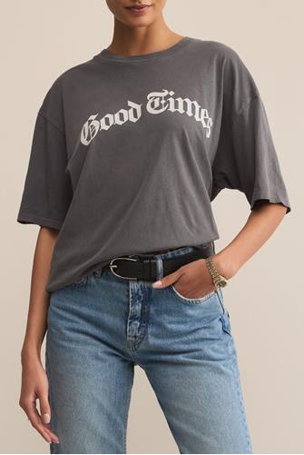 Good Times City Tee CHARCOAL MOON