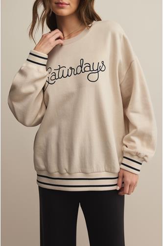Oversized Saturdays Sweatshirt CRYSTAL