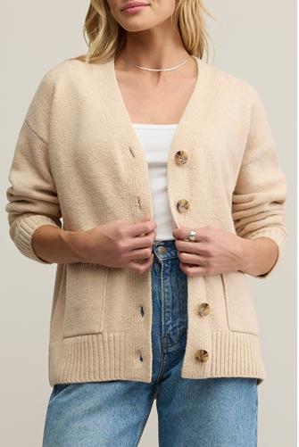 Theo Cardigan CHAMPANGE HEATHER