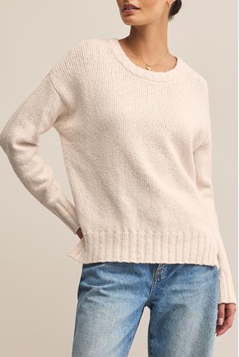 Beck Textured Sweater CRYSTAL