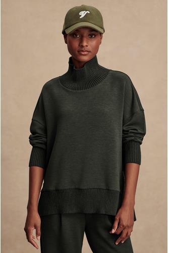 Barker High Neck Sweat OLIVE MARL