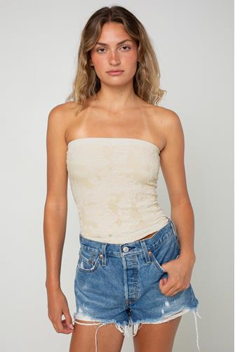 Lace Tube Top BUTTERCREAM