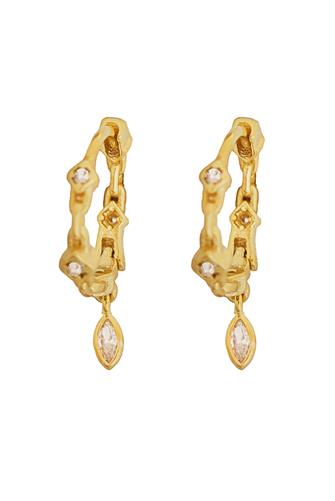 Everyday CZ Huggie Earrings GOLD