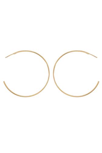 2 In Earring Metal In Hoop Gold GOLD
