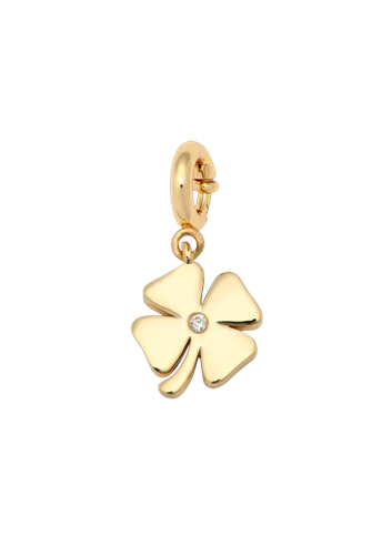 Charm- Four Leaf Clover GOLD