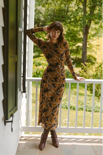 Spellbound Nox Floral Midi Dress COCONUT