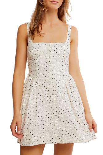 Astrid Oxford Mini IVORY BLACK POLKA DOT