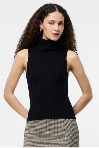 Turtleneck Tank Sweater BLACK