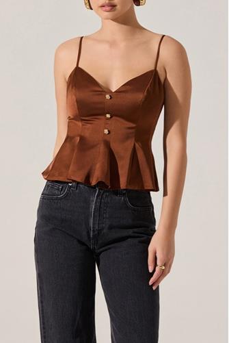 Paislee Top BROWN