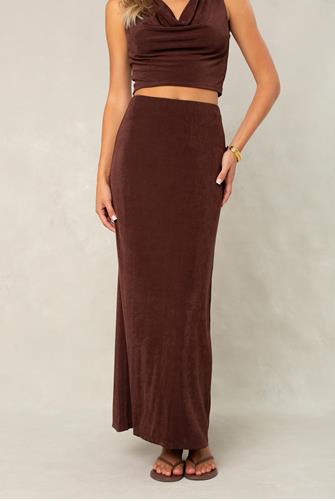 Callie Midi Skirt BROWN