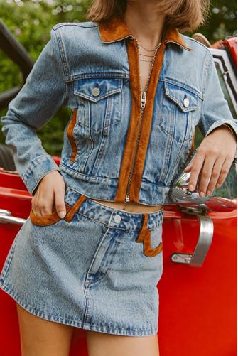 Rodeo Drive Mini Skirt LIGHT VINTAGE INDIGO