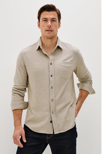 Hawke Twill Button Down Shirt TAUPE TWILL
