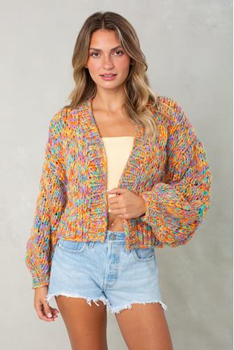 Geegee Cardi TANGERINE/LILAC
