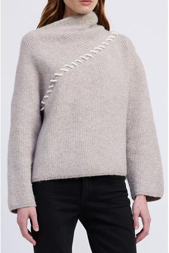 Bernadette Sweater TAUPE IVORY