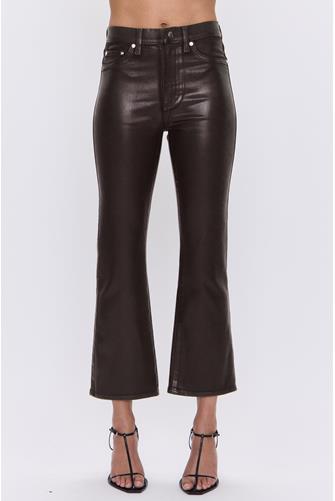 Lennon - High Rise Crop Boot COATED MOCHA
