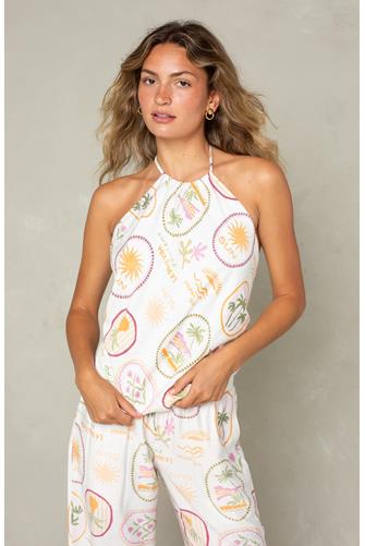 Hattie Halter Top IVORY