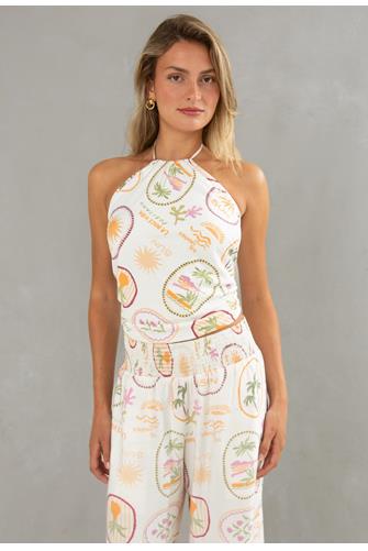 Hattie Halter Top IVORY