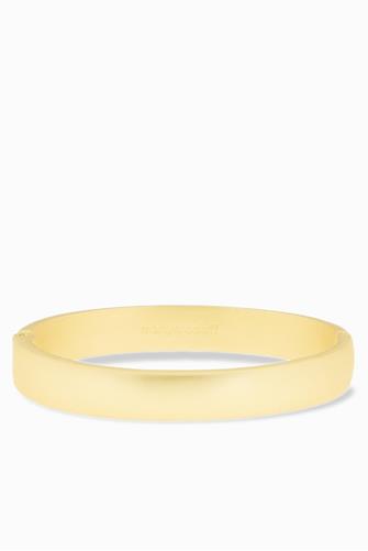 Wide Flat Hinge Bangle MATTE GOLD