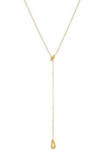 Droplet Lariat Necklace GOLD
