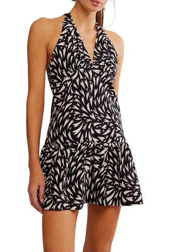 Cecil Mini Dress BLACK IVORY COMBO