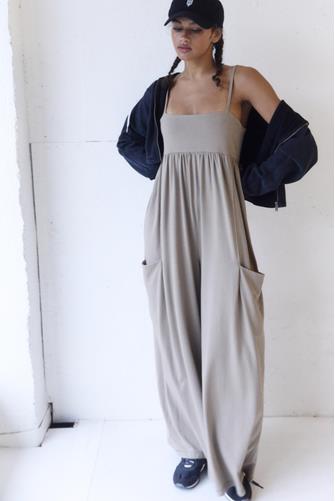 Hot Shot Strappy Jumpsuit HICKORY