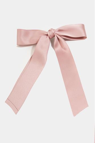 Pink Bow Barette pink