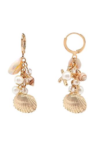 Seashell Dangle Earrings GOLD