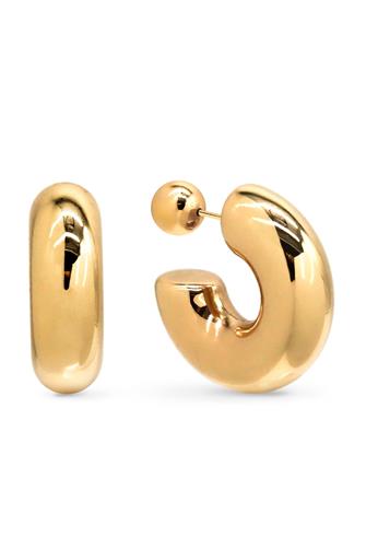 Stud Hoops gold