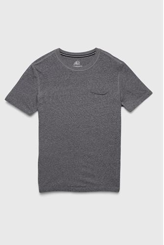 Nick Short Sleeve Slub Pocket Tee BLACK