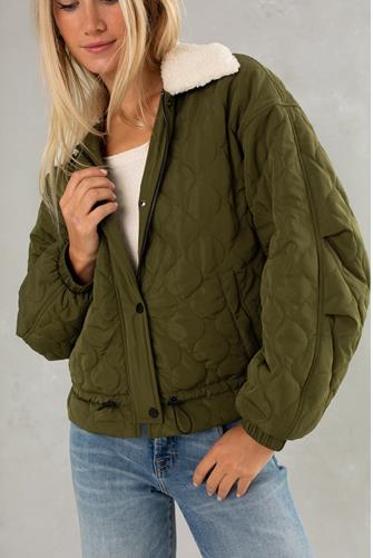 Stevie Quilted Jacket OLIVE