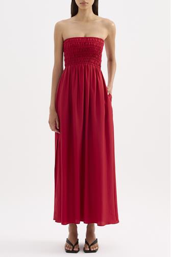 Zuri Tencel Maxi Dress CRIMSON