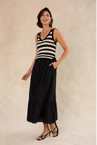 Aries Midi Dress BLACK/BLACK