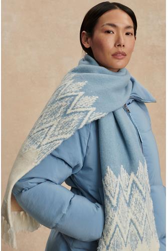 Sebastian Jacquard Scarf 2.0 ashley blue