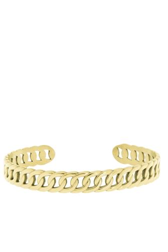 Curb Link Chain Cuff gold