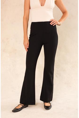 Alma High Waist Calvary Ponte Trouser BLACK