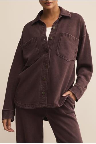 All Day Knit Jacket CHOCOLATE CHERRY