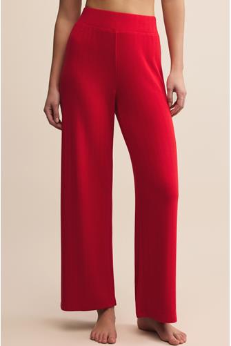 Luxe Pointelle Pant FESTIVE RED
