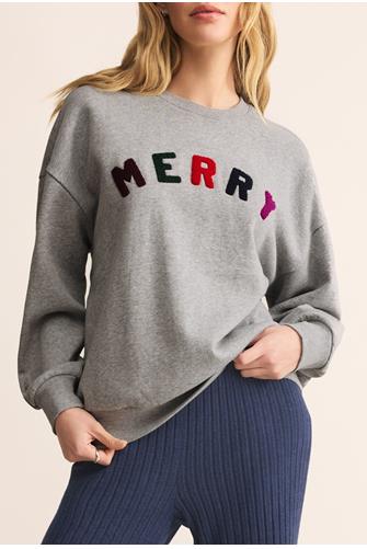 Merry Sunday Sweatshirt CLASSIC HEATHER GREY