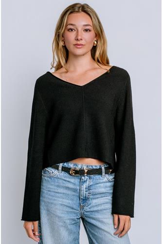 Asmina V-Neck BLACK