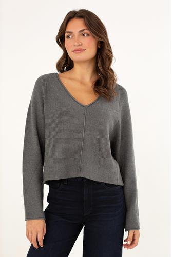 Asmina V-Neck ASH GREY