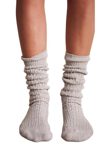 Staple Slouch Socks MARLED GREY