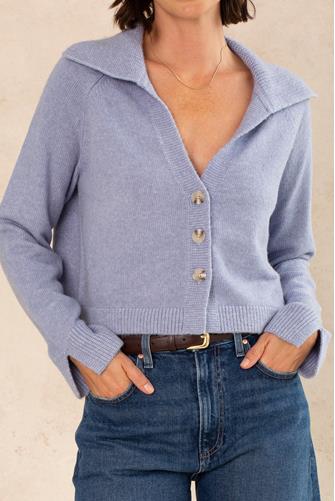 Ilia Wide Collar Cardigan EVENTIDE