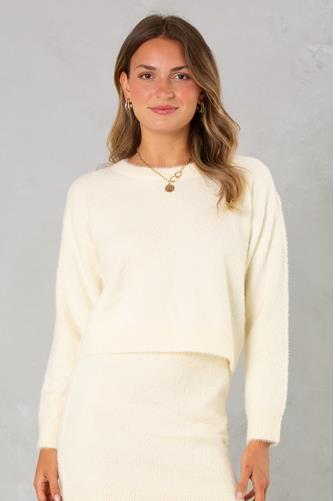 Eyelash Sweater WHIITE