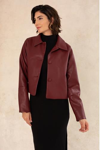 Corrine Shacket BURGUNDY
